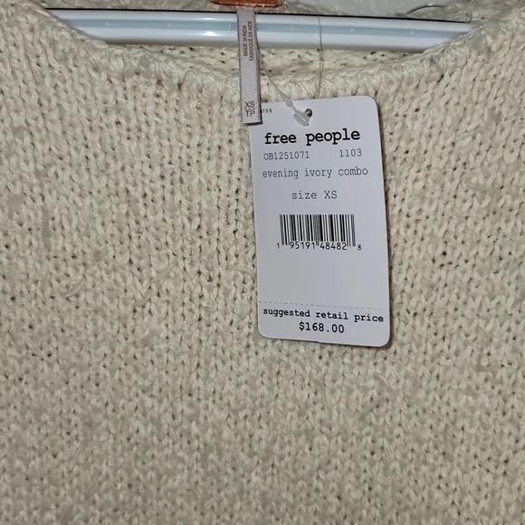 Free People Midnight Beach Pullover in Evening Ivory Combo - Picture 12 of 12